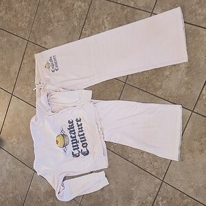 Vintage Juicy Couture Y2K track suit sweat suit XL Cupcake Couture